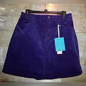 NWT Women’s Navy Blue Corduroy Skirt